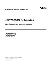Nec mPD780973 Series Preliminary User's Manual
