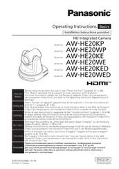 Panasonic AW-HE20KP Operating Instructions Manual