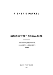 Fisher & Paykel DISHDRAWER DD60DDF 9 Series Quick Start Manual