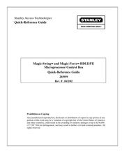 Stanley Magic-Force HDLE Quick Reference Manual