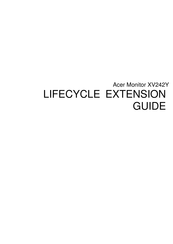 Acer XV242Y Lifecycle Extension Manual