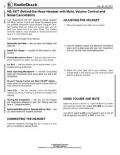 Radio Shack HS-1977 Quick Start Manual