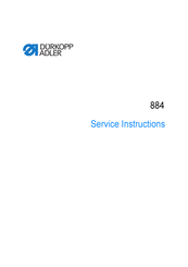 Dürkopp Adler 884-150152-M Service Instructions Manual