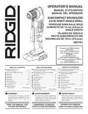 RIDGID R87701 Operator's Manual