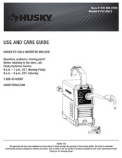 Husky 100 695 8754 Use And Care Manual