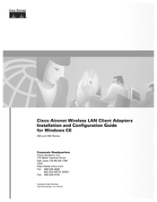 Cisco AIR-PCM341 Installation And Configuration Manual