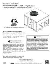 Goodman APD 14 M Series Installation Instructions Manual