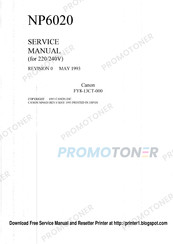 Canon NP-6020 Service Manual