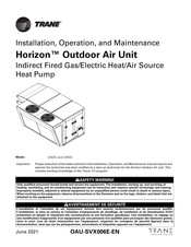 Trane Horizon OADG Series Installation, Operation And Maintenance Manual