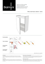 Balmani Mitra small basin cabinet-wood Installation Manual