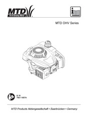 Mtd OHV Series Manual