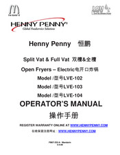Henny Penny LOV LVE-103 Operator's Manual