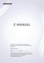 Samsung QN98QN100BFXZA E-Manual