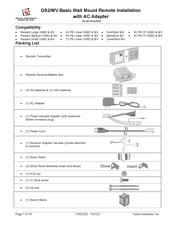 Travis Industries GS2/MV Manual