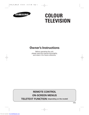 Samsung CW21M63N Owner's Instructions Manual