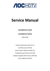 Aoc LE50M3571/69 Service Manual