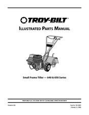 Troy-Bilt 640 Series Illustrated Parts Manual