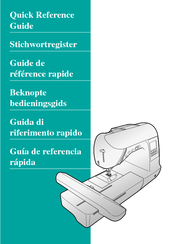 Brother 885-U02 Quick Reference Manual