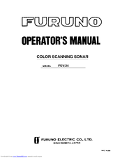 Furuno FSV-24 Operator's Manual