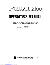 Furuno Mu 120c Operator's Manual