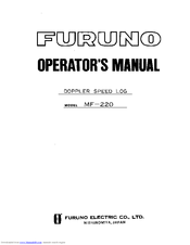Furuno MF-220 Operator's Manual