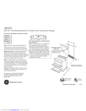 GE JB870DR Dimensions And Installation Information