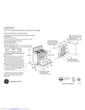 GE JGB295DER Dimensions And Installation Information