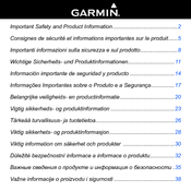 Garmin Dakota 20 - Hiking GPS Receiver Safety And Product Information