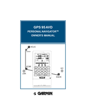 Garmin GPS 95 AVD Personal Navigator Owner's Manual