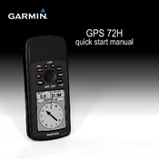 Garmin 72H - Waterproof Handheld GPS Quick Start Manual