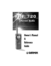 Garmin VHF 720 Owner's  Manual  & Reference