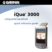 Garmin iQue 3000 Quick Reference Manual