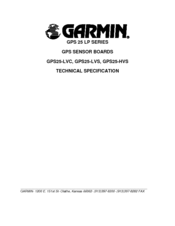 Garmin GPS25-HVS Technical Specification