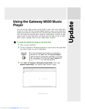 Gateway M500 Software Manual