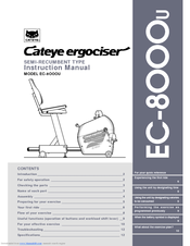 Cateye Ergociser EC-8OOOU Instruction Manual