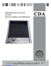 CDA HCC310 Manual For Installation, Use And Maintenance