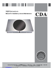CDA 3Q9 Manual For Installation, Use And Maintenance