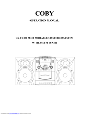 Coby CX CX-CD400 Operation Manual