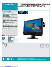 Coby TF-DVD1993 Specifications