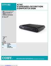 Coby DTV-102 Specifications