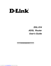 D-Link DSL-514 User Manual