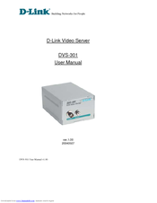 D-Link DVS-301 User Manual