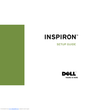 Dell INSPIRON W01C001 Setup Manual