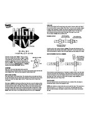 Fundex Games High Five User Instructions