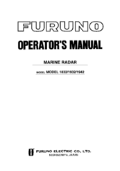 Furuno 1932 Operator's Manual