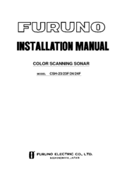 Furuno CSH-23 Installation Manual