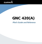 Garmin GNC 420 Pilot's Manual & Reference