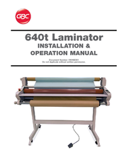 GBC 640T Installation & Operation Manual