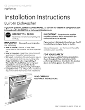 GE GSD3300DBB Installation Instructions Manual