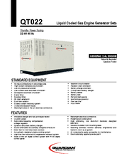 Generac Power Systems QT022 Specifications